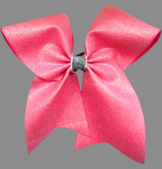 Glitter Cheer Sparkle Hair Bow- Multiple Color Options