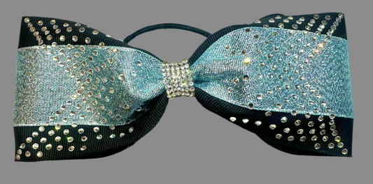 Custom Rhinestone Tailless Cheer Bow