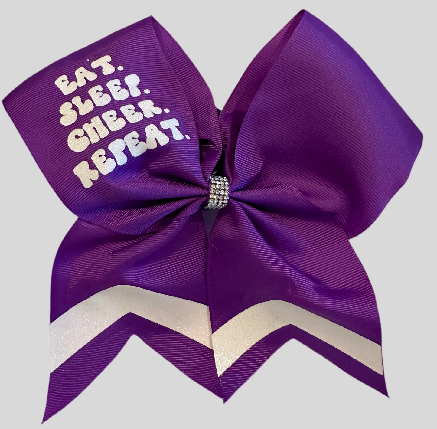 Eat Sleep Cheer Repeat Bow