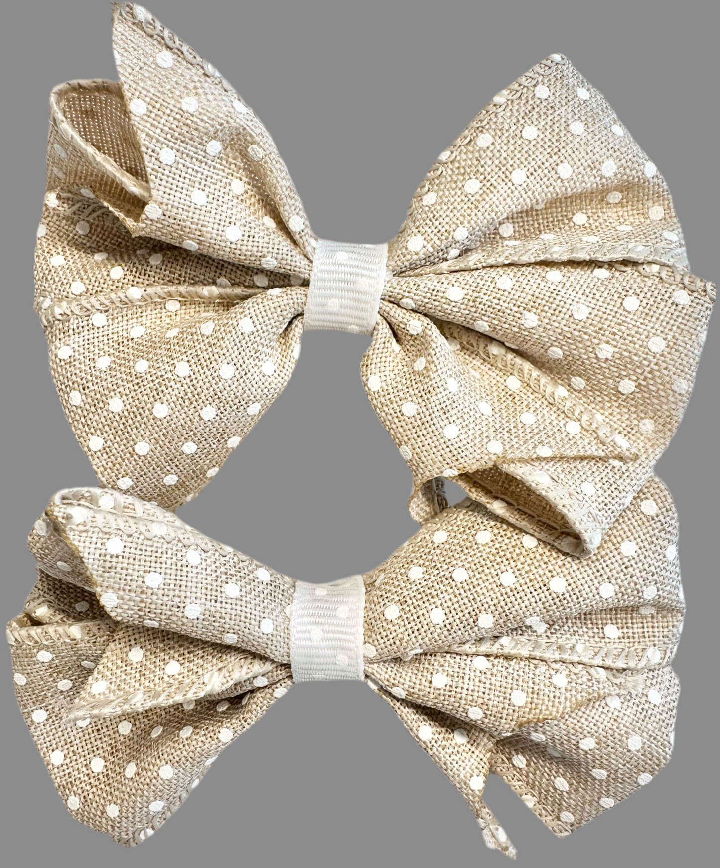 Set of 2 Polka Dot Hair Bows. Multiple colors available!