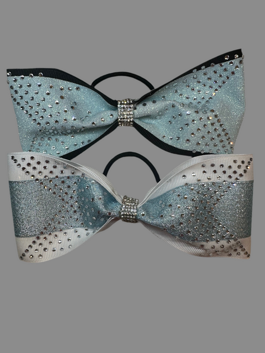 Custom Rhinestone Tailless Cheer Bow