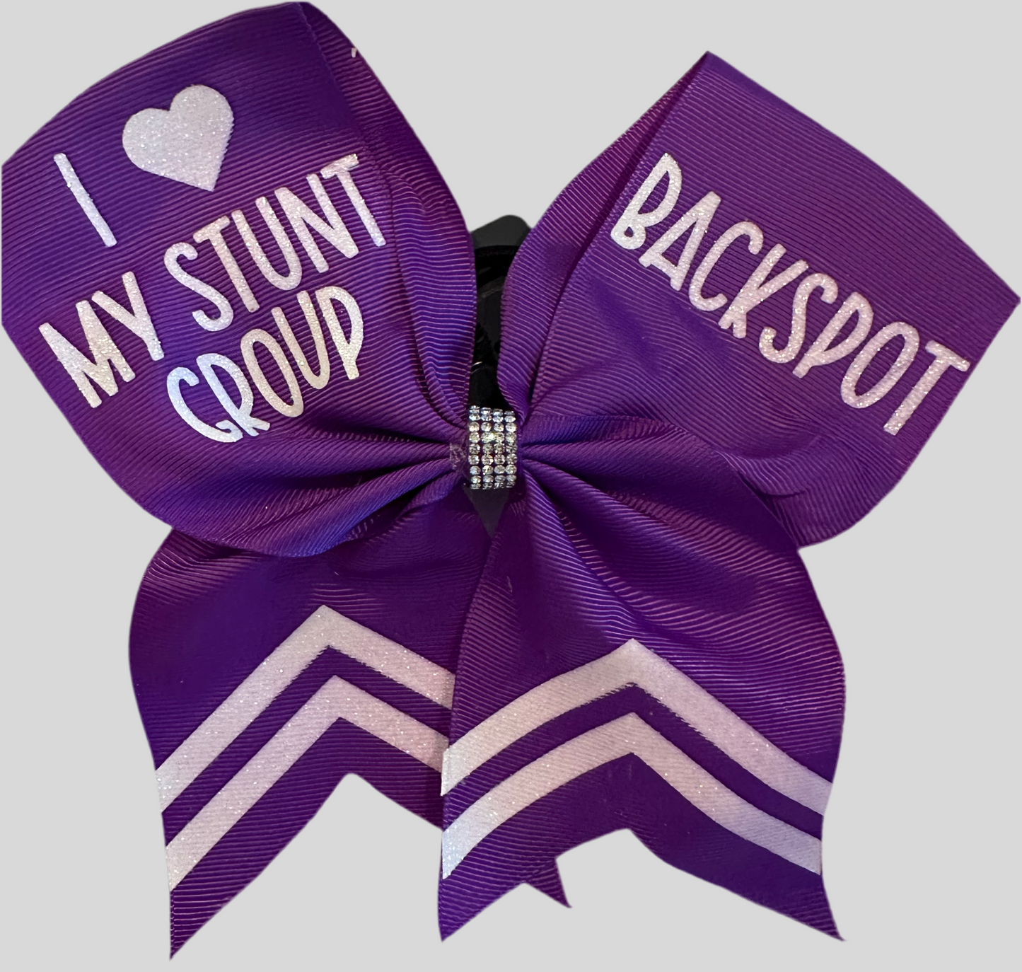 I Love My Stunt Group Cheer Bow