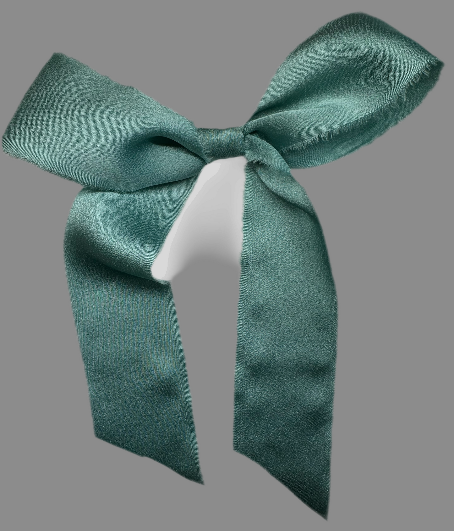 Raw Edge Silk Ribbon Hair Bow-Multiple colors available