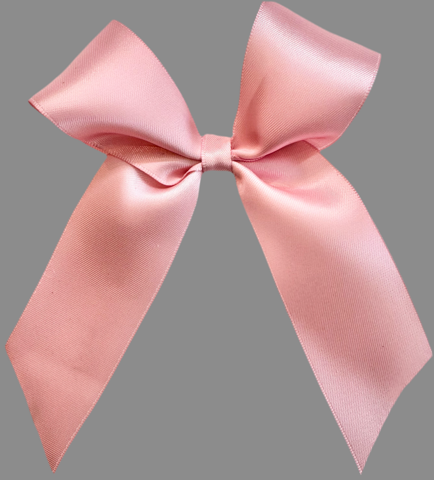 Pink Satin Hair Bow