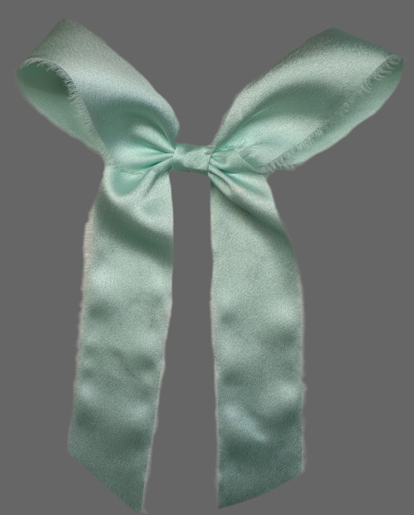 Raw Edge Silk Ribbon Hair Bow-Multiple colors available