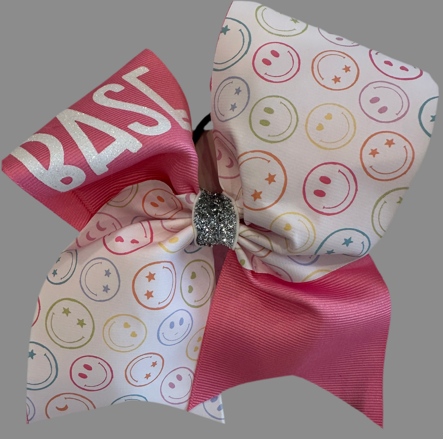 Pink Smiles Cheer Bow