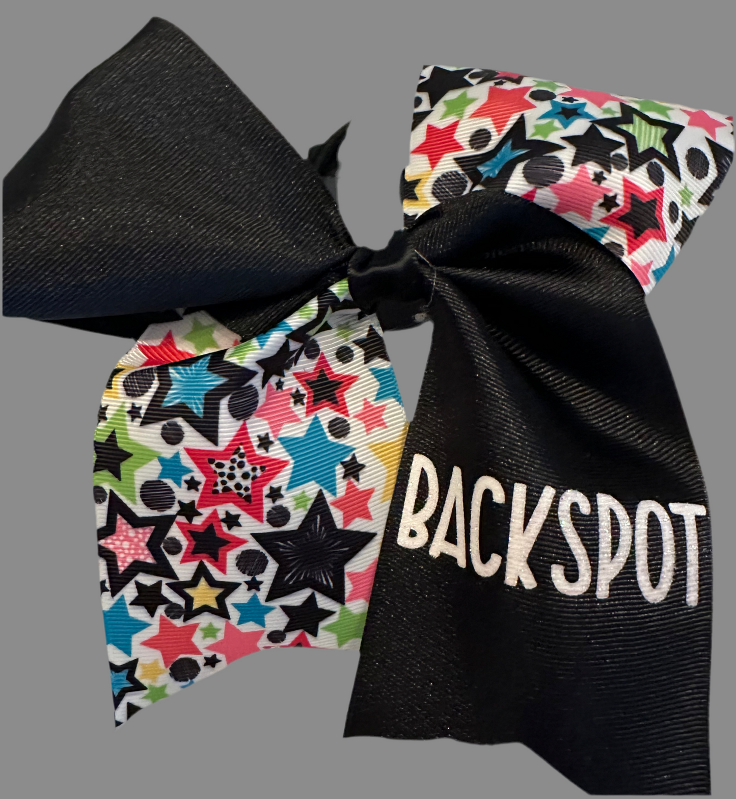 Confetti Stars Cheer Bow