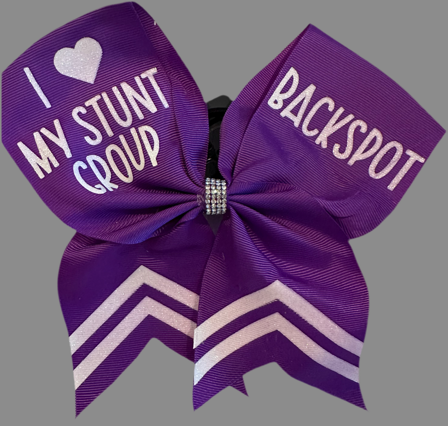 I Love My Stunt Group Cheer Bow