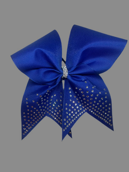 Rhinestone Spray Tail Cheer Bow