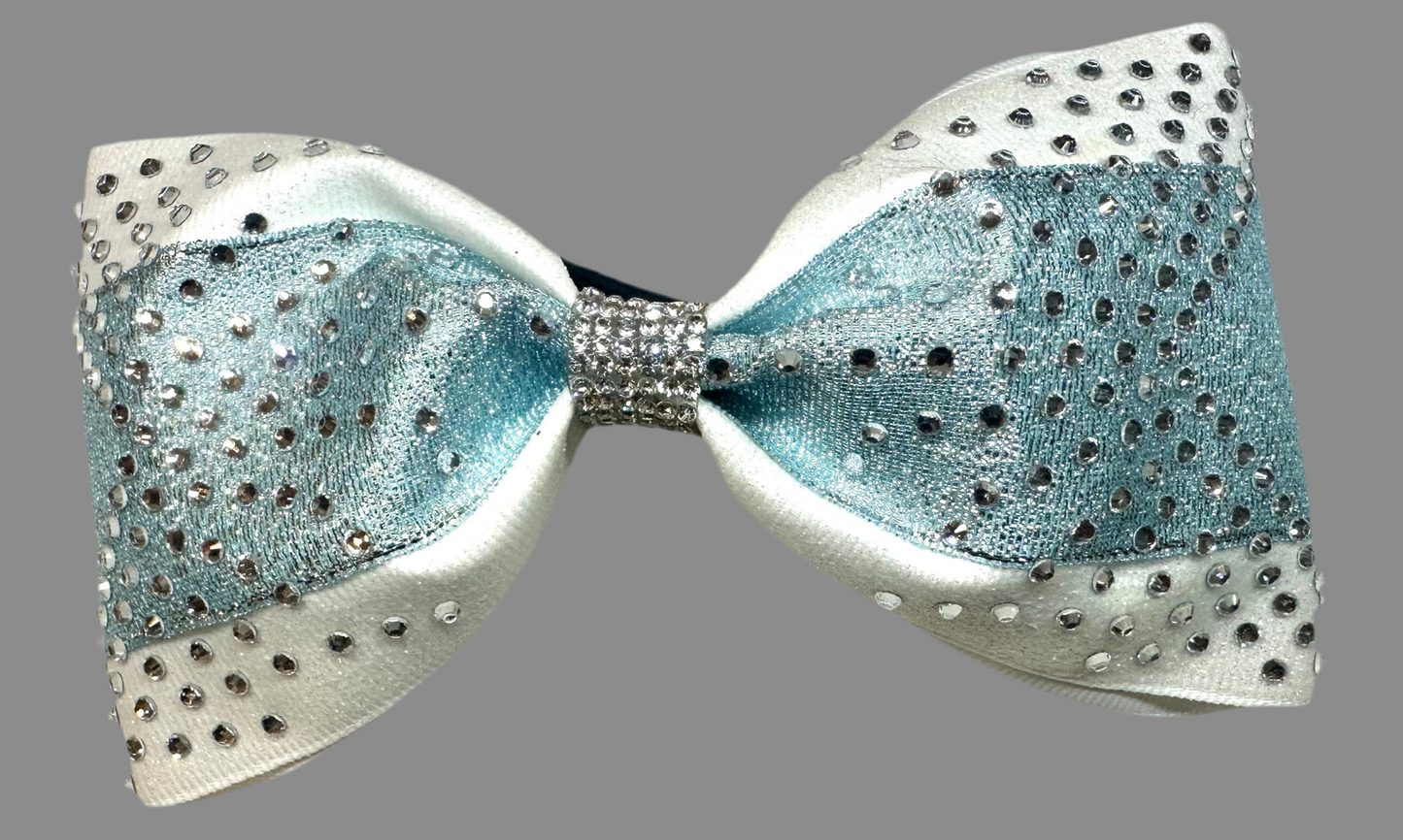 Custom Rhinestone Tailless Cheer Bow