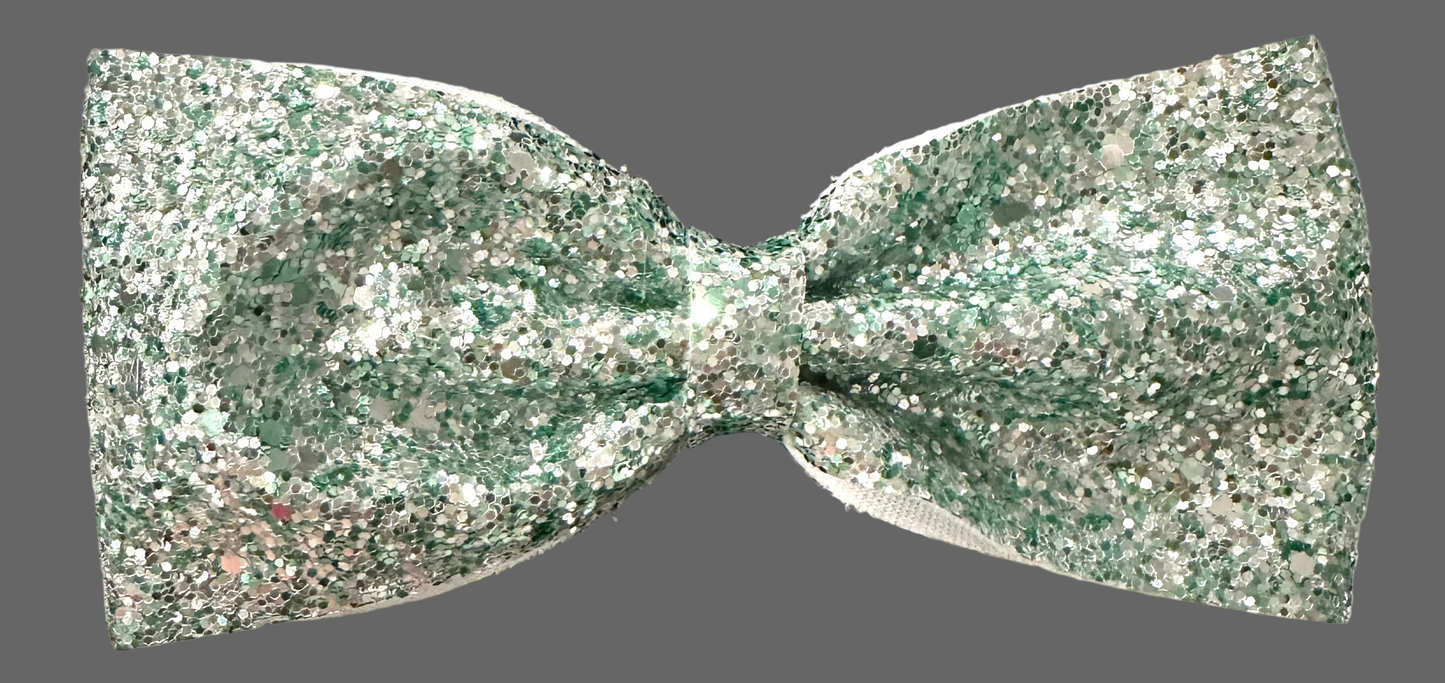 Chunky Glitter Tailless Bow