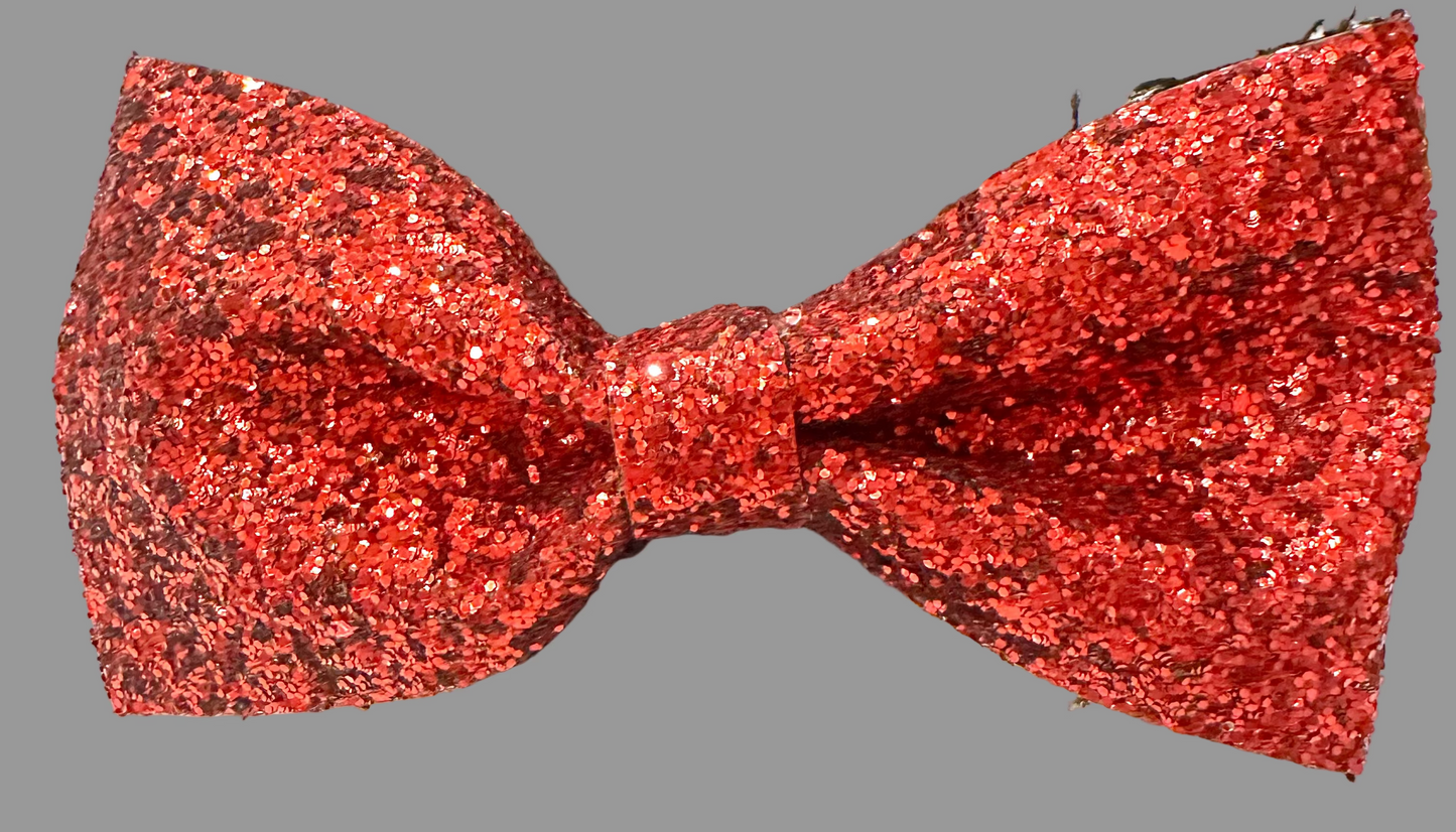 Chunky Glitter Tailless Bow